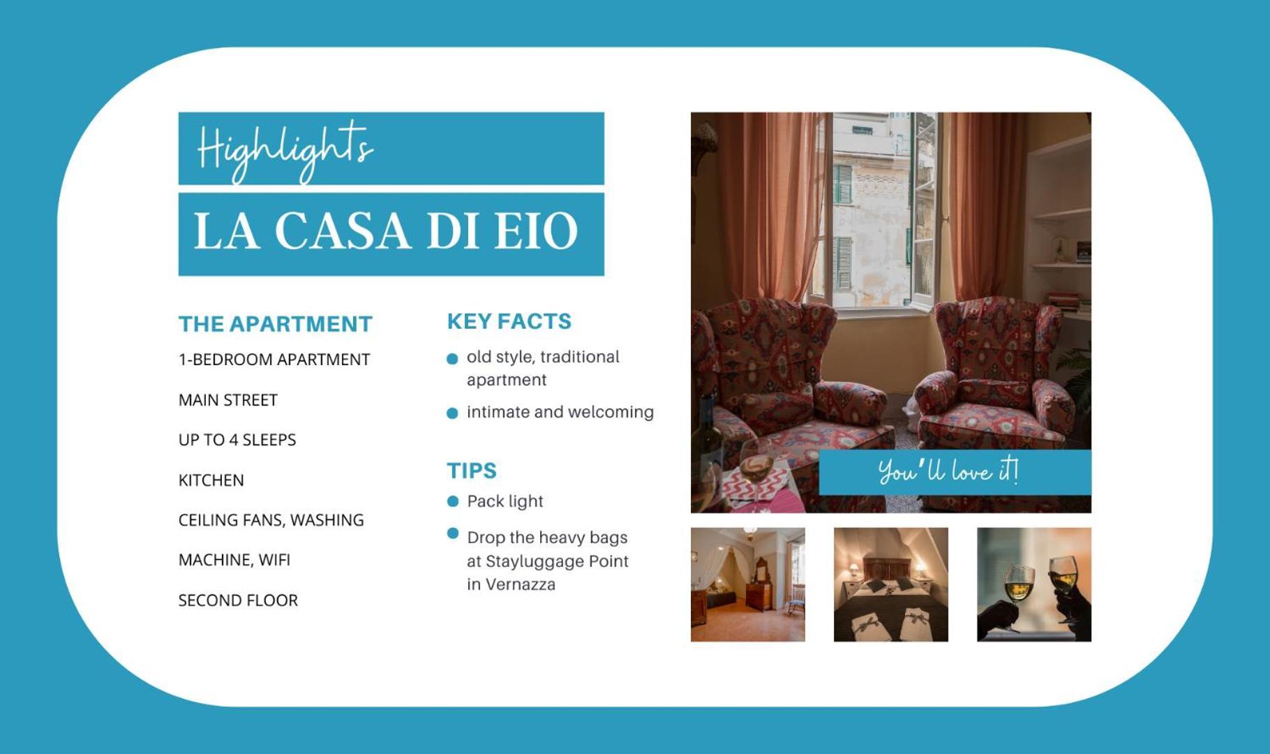 베르나차 La Casa Di Eio 아파트 외부 사진